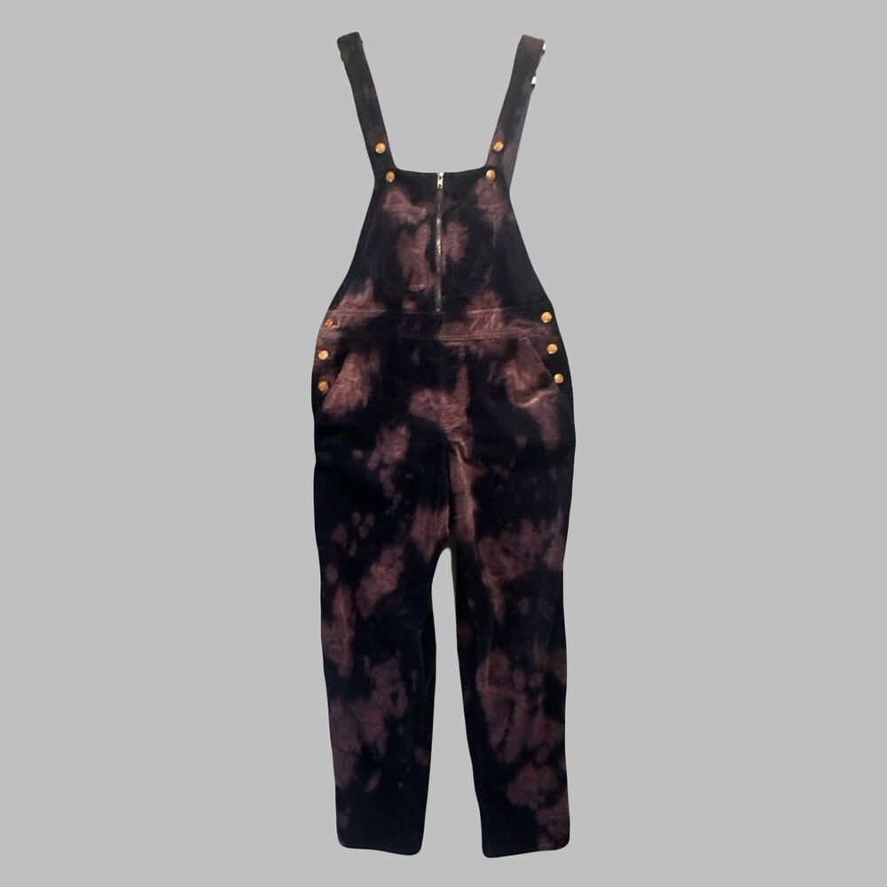 Anthropologie Black and Orange Women Jeans Overalls - Picture 5 of 16